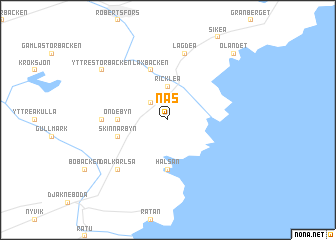 map of Näs