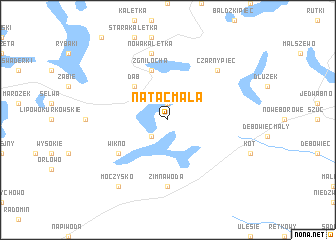 map of Natać Mała