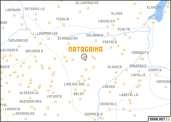 map of Natagaima