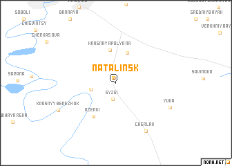 map of Natal\