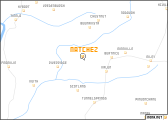 map of Natchez