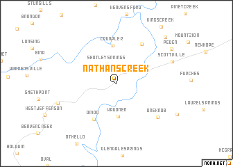 map of Nathans Creek