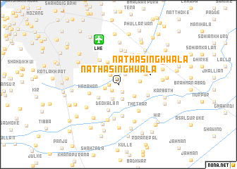 map of Natha Singhwāla