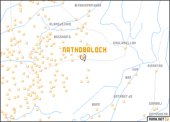 map of Natho Baloch