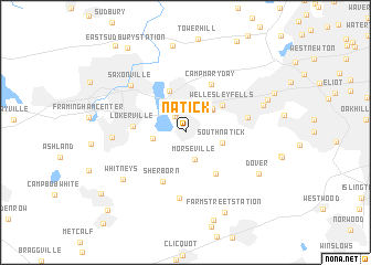 map of Natick