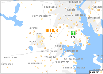 map of Natick