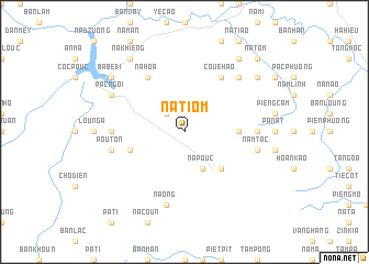 map of Nà Tiom