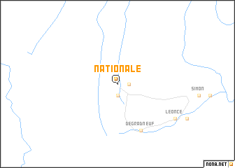 map of Nationale