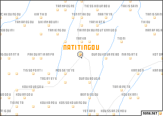 map of Natitingou