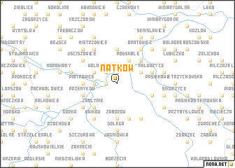 map of Natków