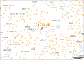 map of Natpolje