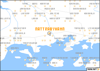 map of Nättrabyhamn