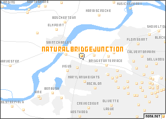 map of Natural Bridge Junction