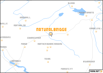 map of Natural Bridge