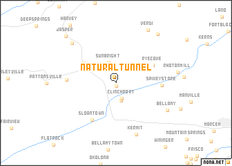 map of Natural Tunnel