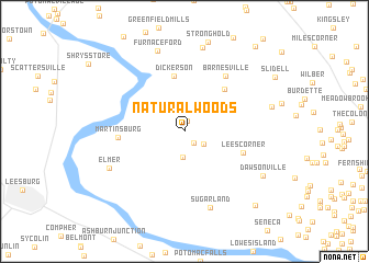 map of Natural Woods