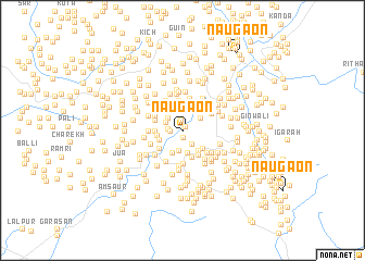 map of Naugaon