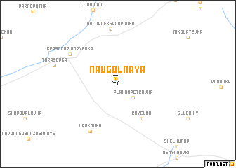 map of Naugolʼnaya