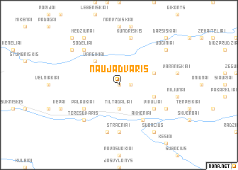 map of Naujadvaris