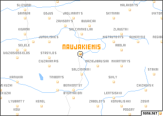 map of Naujakiemis