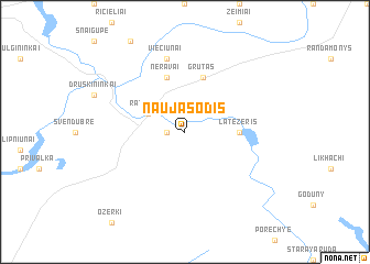 map of Naujasodis