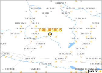 map of Naujasodis