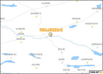 map of Naujasodis