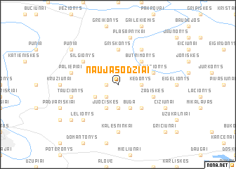 map of Naujasodžiai