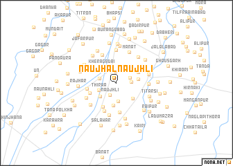 map of Naujhal Naujhli