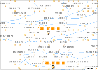 map of Naujininkai