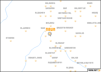 map of Na‘ūm