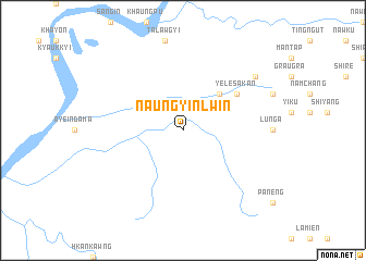 map of Naungyin Lwin