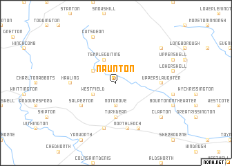 map of Naunton