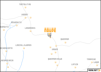 map of Ñaupe