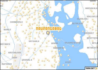 map of Naurangābād