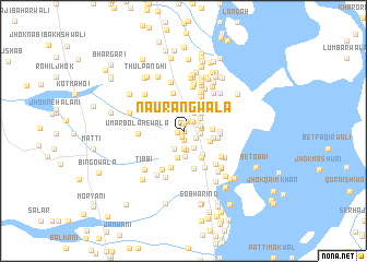 map of Naurangwāla