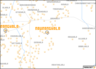 map of Naurangwāla