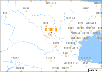map of Naura
