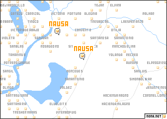 map of Ñausa