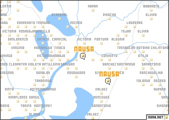 map of Ñausa