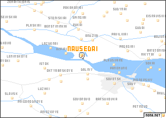 map of Nausėdai