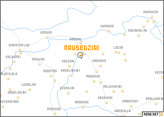 map of Nausėdžiai