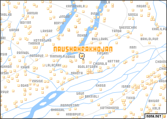 map of Naushahra Khojān