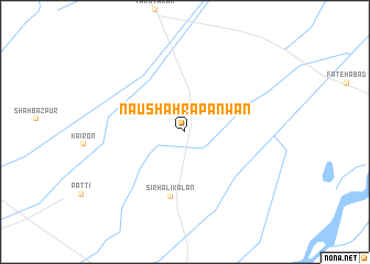 map of Naushahra Panwān
