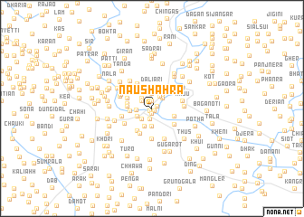 map of Nāushahra