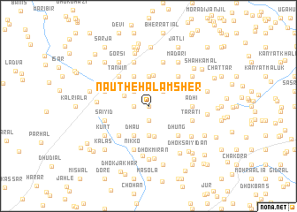 map of Nautheh Ālam Sher