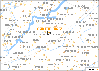 map of Nauthe Jāgīr
