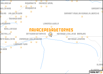 map of Navacepeda de Tormes