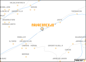 map of Navaconcejo