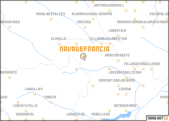 map of Nava de Francia